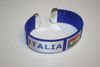 ITALIA BLUE SUPER THICK 4 STAR LOGO FIFA WORLD CUP BRACELET WRISTBAND .. NEW