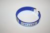 ITALIA BLUE & WHITE FIFA WORLD CUP LOGO FLEXIBLE C BRACELET WRISTBAND ..ITALY ..NEW