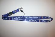 ITALIA CAMPIONI DEL MONDO FIFA WORLD CUP LOGO HIGH QUALITY LANYARD KEYCHAIN PASSHOLDER .. ITALY SOCCER FOOTBALL .. NEW