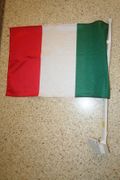 ITALIA COUNTRY CAR AUTOMOBILE FLAG .. FIFA WORLD CUP SOCCER FOOTBALL ITALY ..NEW