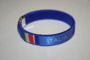 ITALIA COUNTRY FLAG BLUE FLEXIBLE BRACELET WRISTBAND ... FIFA WORLD CUP SOCCER FOOTBALL ... NEW