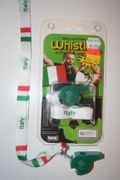 ITALIA COUNTRY FLAG FIFA WOLRD CUP LANYARD WITH WHISTLE AND BOTTLE OPENER ... SOCCER FOOTBALL ... NEW AND IN PACKAGE