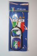 ITALIA COUNTRY FLAG LED LIGHT BOTTLE OPENER KEYCHAIN .. 4 STAR FIFA WORLD CUP LOGO . NEW