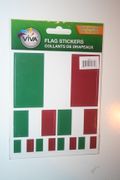 ITALIA COUNTRY FLAG SET OF 7 DIFFERENT SIZE STICKERS DECALS ... FIFA WORLD CUP SOCCER FOOTBALL .. NEW