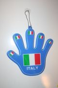 ITALIA COUNTRY FLAG WINDOW DISPLAY HAND WITH SUCTION CUP .. ITALY .. NEW