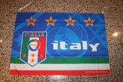 ITALIA FIFA WORLD CUP 4 STAR 2' X 3' SMALL BANNER FLAG TAPESTRY .. NEW