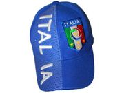 ITALIA ITALY BLUE FIGC LOGO EMBOSSED HAT CAP .. NEW