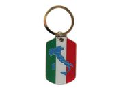 ITALIA ITALY COUNTRY FLAG KEYCHAIN ..HIGH QUALITY .. NEW
