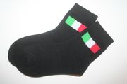 ITALIA ITALY COUNTRY FLAG PAIR OF WHITE HIGH QUALITY DRESS SOCKS .. 2 SIZES AVAILABLE .. MEN'S & WOMEN'S .. NEW IN PACKAGE