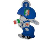 ITALIA ITALY FIGC LOGO HANGING LITTLE BOY DECAL WITH SUCTION CUP .. FIFA SOCCER WORLD CUP .. NEW