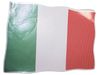 ITALIA ITALY SEE THROUGH CAR FLAG STICKER 13 1/4" X 10" INCHES FIFA SOCCER WORLD CUP .. HIGH QUALITY .. NEW