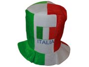 *** SOLD OUT *** ITALIA ITALY TALL FOOL-STYLE EMBOSSED HAT CAP .. FIFA SOCCER WORLD CUP BRASIL 2014 .. NEW