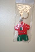 ITALIA RED SOCCER JERSEY KEYCHAIN .... ITALY FOOTBALL ....HOT HOT