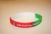 ITALIA RED WHITE AND GREEN FLAG COLORS "WORLD CUP CHAMPIONS 2006" SILICONE BRACELET (ADULT AND KIDS SIZES