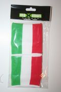 ITALIA SET OF 2 COUNTRY FLAG WRISTBANDS SWEATBANDS .. ITALY .. NEW