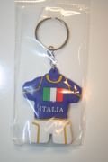 ITALIA SOCCER JERSEY DOUBLE SIDED BLUE SOCCER JERSEY KEYCHAIN ... FIFA WORLD CUP SOCCER .. NEW
