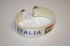 ITALIA WHITE SUPER THICK FIFA WORLD CUP 4 STAR LOGO BRACELET WRISTBAND .. NEW