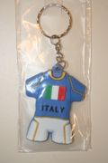 ITALY BLUE SOCCER JERSEY KEYCHAIN ITALIA FIFA WORLD CUP...NEW
