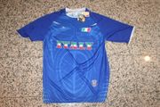 ITALY COUNTRY FLAG FIFA WORLD CUP SOCCER FOOTBALL JERSEY SHIRT TOP BY DRAKO .. ITALIA ONE SIZE .. NEW