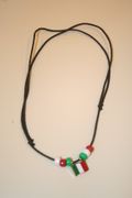 ITALY  METAL FLAG NECKLACE...ITALIA SOCCER NECKLACE...HOT HOT