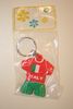 ITALY RED COUNTRY FLAG FIFA WORLD CUP SOCCER JERSEY KEYCHAIN...ITALIA...HOT HOT