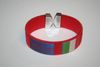 ITALY RED COUNTRY FLAG FLEXIBLE SUPER THICK BRACELET WRISTBAND ITALIA  .. NEW