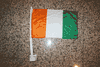 IVORY COAST COTE D'IVOIRE COUNTRY CAR FLAG FOR YOUR AUTOMOBILE WITH POLE .. NEW