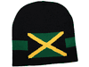 JAMAICA BLACK WITH GREEN STRIPE COUNTRY FLAG TOQUE HAT CAP .. FIFA SOCCER WORLD CUP .. NEW