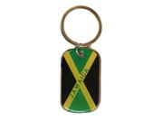 JAMAICA COUNTRY FLAG KEYCHAIN ..HIGH QUALITY .. NEW