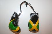 JAMAICA COUNTRY FLAG PAIR OF MINIATURE BOXING GLOVES .. NEW