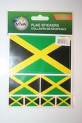 JAMAICA COUNTRY FLAG SET OF 7 DIFFERENT SIZE STICKERS DECALS EMBLEMS .. NEW