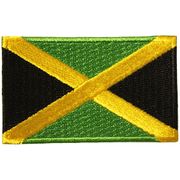 JAMAICA COUNTRY FLAG SMALL IRON ON PATCH CREST BADGE .. NEW