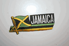 JAMAICA COUNTRY FLAG WORD IRON ON PATCH CREST BADGE .. NEW