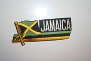 JAMAICA COUNTRY FLAG WORD IRON ON PATCH CREST BADGE .. NEW