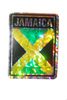 JAMAICA SQUARE COUNTRY FLAG METALLIC BUMPER STICKER DECAL .. SIZE 3" X 4" INCHES .. NEW