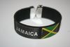 JAMAICA SUPER THICK BLACK COUNTRY FLAG FLEXIBLE BRACELET WRISTBAND .. NEW