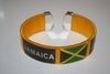 JAMAICA YELLOW SUPER THICK COUNTRY FLAG FLEXIBLE BRACELET WRISTBAND .. NEW