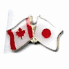 JAPAN / CANADA COUNTRY FLAG SMALL METAL FRIENDSHIP LAPEL PIN BADGE .. NEW JAPAN / CANADA COUNTRY FLAG SMALL METAL FRIENDSHIP LAPEL PIN BADGE .. NEW