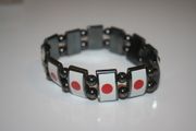 JAPAN COUNTRY FLAG FLEXIBLE METAL SPORTS BRACELET WRISTBAND .. NEW
