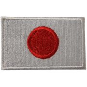 JAPAN COUNTRY FLAG SMALL IRON ON PATCH CREST BADGE .NEW