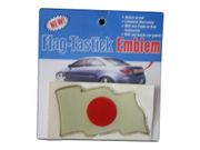 JAPAN COUNTRY FLAG WAVY BUMPER DECAL STICKER EMBLEM ...