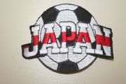 JAPAN SOCCER BALL FOOTBALL IRON ON PATCH CREST BADGE .. FIFA WORLD CUP ..NEW