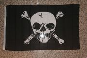 JOLLY ROGER PIRATE 3' X 5' BLACK  SKULL AND CROSS BONES FLAG ...NEW