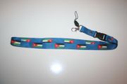 JORDAN BLUE COUNTRY FLAG LANYARD KEYCHAIN PASSHOLDER .. NEW