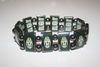 JUVENTUS BLACK SOCCER FOOTBALL FLEXIBLE METAL SPORTS BRACELET ... NEW