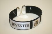JUVENTUS BLACK SUPER THICK BRACELET WRISTBAND ... FOOTBALL SOCCER CLUB .. NEW