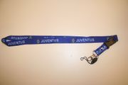 JUVENTUS BLUE FOOTBALL SOCCER LANYARD KEYCHAIN PASSHOLDER .. NEW