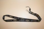JUVENTUS FC FOOTBALL CLUB BLACK SOCCER LANYARD KEYCHAIN PASSHOLDER