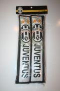JUVENTUS FOOTBALL CLUB AUTOMOBLE SEAT BELT COVERS PROTECTORS ... SOCCER .. NEW