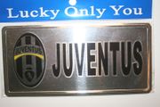 JUVENTUS FOOTBALL CLUB SOCCER LICENSE PLATE STICKER ... NEW